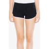 Dámské bavlněné šortky na běhání s elastickým pasem American Apparel černá - růžová
