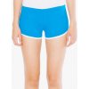 Dámské bavlněné šortky na běhání s elastickým pasem American Apparel modrá - bílá