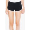 Dámské bavlněné šortky na běhání s elastickým pasem (Velikost XS, Barva černá)