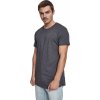 Prodloužené mírně zaoblené pánské triko Urban Classics 100% bavlna (Barva vojenská zelená, Velikost XXL)