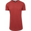 Prodloužené mírně zaoblené pánské triko Urban Classics 100% bavlna (Barva vojenská zelená, Velikost XXL)