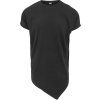 Prodloužené pánské triko Urban Classics asymetrický střih Urban Classics černá