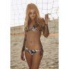 Minimalistické dámské bikiny s palmami Urban Classics Urban Classics černá - bílá