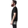Prodloužené triko Urban Classics se spodním mramorovým dílem (Barva černá, Velikost L)