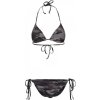 Dvoudílné trojúhelníčkové bikiny Urban Classics kamufláž (Barva tmavá kamufláž, Velikost L)