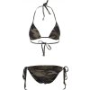 Dvoudílné trojúhelníčkové bikiny Urban Classics kamufláž (Barva tmavá kamufláž, Velikost L)
