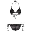 Dvoudílné trojúhelníčkové bikiny Urban Classics kamufláž (Barva tmavá kamufláž, Velikost L)