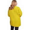 Dámský oversize svetr Urban Classics z polyakrylu s křížením na břiše (Velikost 3XL, Barva lemonmustard)