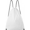 Batůžek Beetle z netkané textilie 36 x 47 cm s černými šňůrkami (Barva bílá, Velikost uni)