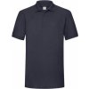 Směsové polo 65/35 Fruit of the Loom ve vysoké gramáži 220 g/m (Barva černá, Velikost 3XL)