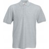 Směsové polo 65/35 Fruit of the Loom ve vysoké gramáži 220 g/m (Barva černá, Velikost 3XL)