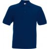Směsové polo 65/35 Fruit of the Loom ve vysoké gramáži 220 g/m (Barva černá, Velikost 3XL)