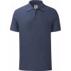 Pánská slim-fit polokošile Iconic Fruit of the Loom s rozparky 180 g/m (Barva černá, Velikost 3XL)