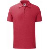Pánská slim-fit polokošile Iconic Fruit of the Loom s rozparky 180 g/m (Barva černá, Velikost 3XL)