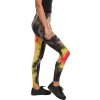 Batikované dámské legíny Urban Classics s vysokým pasem (Barva růžová tmavá - černá, Velikost 3XL)