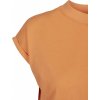 Lehké bavlněné šaty Urban Classics se stojáčkem a ohrnutými rukávky 140 g/m (Barva černá, Velikost 3XL)