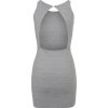 Strečové šaty Urban Classics s vykrojenými zády 210 g/m