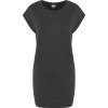 Elegantní minišaty Scuba Urban Classics s výrazným lemem 290 g/m (Barva černá, Velikost L)