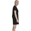 Polo šaty nad kolena Urban Classics s kontrastním lemováním (Barva černá, Velikost L)