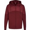 Unisex mikina Miners Mate s kapucí a na zip s voskovou úpravou proti dešti (Velikost XS, Barva červená vínová)
