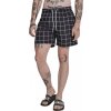 Různě kostkované plavky šortky Urban Classics (Barva černá - bílá, Velikost 3XL)