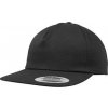 Klasická kšiltovka Flexfit snapback s měkkým předním panelem, 5-panelová (Barva černá)