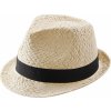 Festivalový slaměnný klobouček Trilby (Velikost S/M, Barva přírodní)