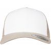 Retro Trucker kšiltovka se síťkou a bílým předním panelem (Barva stříbrná - bílá - stříbrná)