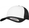 Retro Trucker kšiltovka se síťkou a bílým předním panelem Flexfit černá - bílá - černá