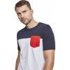 Trojbarevné prodloužené tričko Urban Classics s kapsičkou Urban Classics