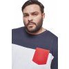 Trojbarevné prodloužené tričko Urban Classics s kapsičkou Urban Classics