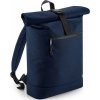 Rolovací batoh na notebook 15,6 " ze 100% recyklovaného polyesteru (Velikost 32 x 44 x 13 cm, Barva černá)