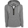 Pánská proužkovaná mikina Urban Classics s knoflíčky