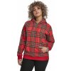 Dámská mikina s kapucí Urban Classics s tartanovým vzorem