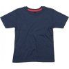 Dětské super měkké bavlněné tričko Mantis Mini Washed Navy-Washed Red