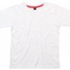 Dětské super měkké bavlněné tričko Mantis Mini Washed White-Washed Red