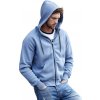 Fashion mikina Tee Jays s dvojitou kapucí a kovovým zipem (Velikost S, Barva černá)