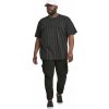 Jemně proužkované oversize tričko Urban Classics (Barva černá, Velikost 4XL)
