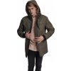 Teplá zimní pánská parka s vysokým límcem Urban Classics s kožíškem (Barva zelená olivová, Velikost L)