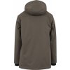 Teplá zimní pánská parka s vysokým límcem Urban Classics s kožíškem (Barva zelená olivová, Velikost L)