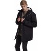 Teplá zimní pánská parka s vysokým límcem Urban Classics s kožíškem (Barva zelená olivová, Velikost L)