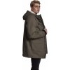 Teplá zimní pánská parka s vysokým límcem Urban Classics s kožíškem (Barva zelená olivová, Velikost L)