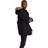 Zimní parka s odnímatelným límcem z umělé kožešiny Urban Classics (Barva černá, Velikost L)