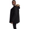Zimní parka s odnímatelným límcem z umělé kožešiny Urban Classics (Barva černá, Velikost L)