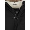 Zimní parka s odnímatelným límcem z umělé kožešiny Urban Classics (Barva černá, Velikost L)