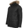 Odolná zimní parka s odnímatelnou kapucí z umělé kožešiny Urban Classics