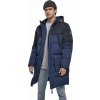 Zimní teplá nadýchaná pánská parka s kapucí Urban Classics (Velikost M, Barva darkblue/midnightnavy)