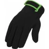 Dvoubarevné fleecové rukavice Urban Classics black/limegreen