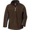 Fleecová mikina Thermal Tech3™ s krátkým zipem Result Work-Guard hnědá - černá