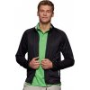 Sportovní slim fit mikina z elastického fleecu (Barva černá - stříbrná, Velikost 3XL)